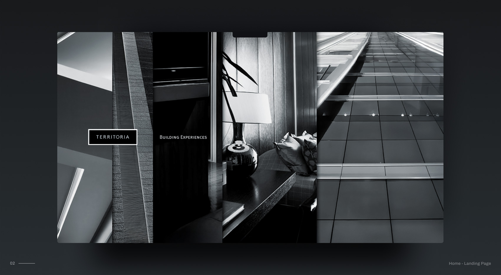 Home, landing page