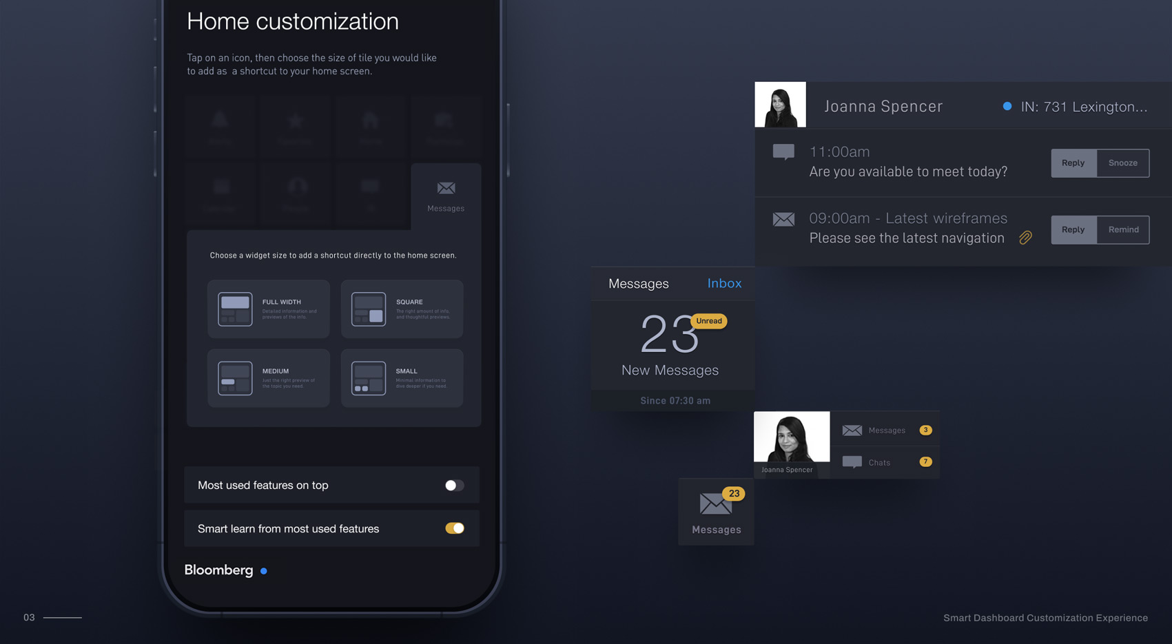 Personalización smart dashboard